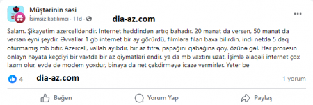 "20 manat da versən, 50 manat da versən, eyni bərbadlıq..."